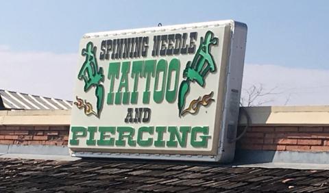 Spinning Needle Tattoo